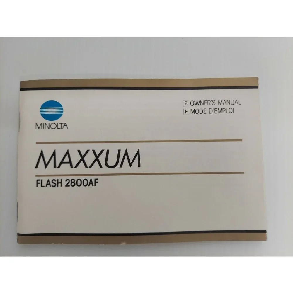 Minolta Maxxum Flash 2800 AF Case ONLY and Owners Manual Case‎ 1984